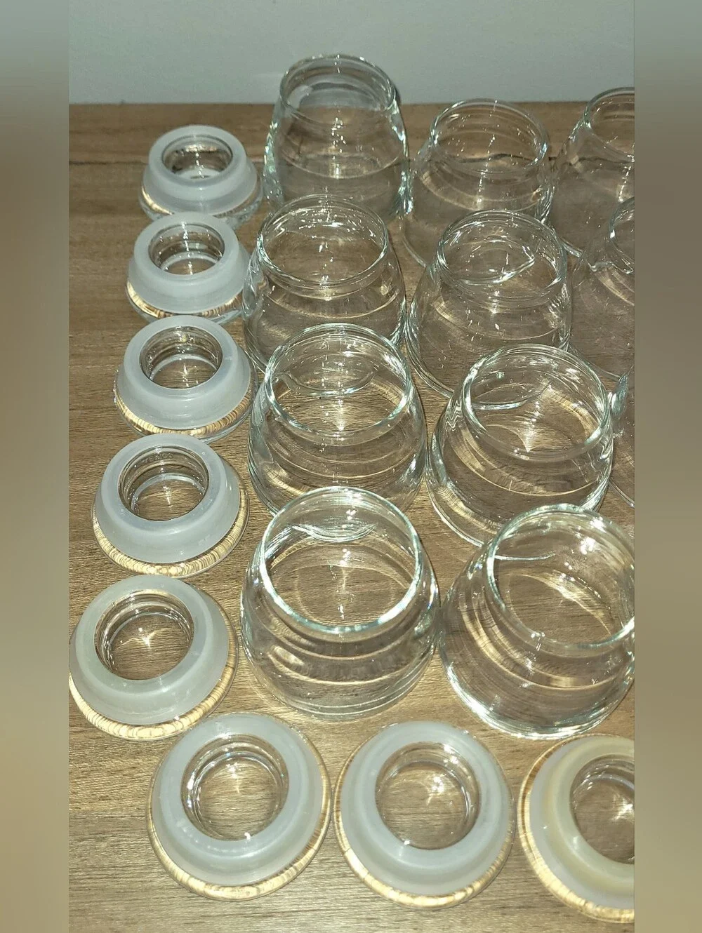 Crate & Barrel Glass Spice Jar Lot, 16pcs, 4.5oz